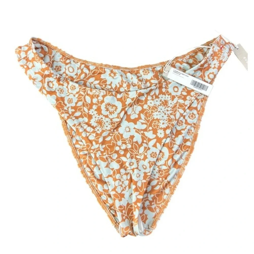 NWT Everlane High-Rise Hipster‎ Bikini Bottom Floral XL BOTTOMS ONLY